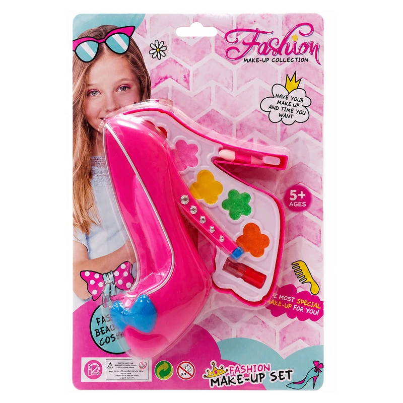 Fashion Make-Up Set Toy , Innovative High Heel Shoe Design In Bright Pink (V71615-O5)